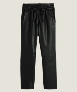 Online Rodier Jogging en cuir noir