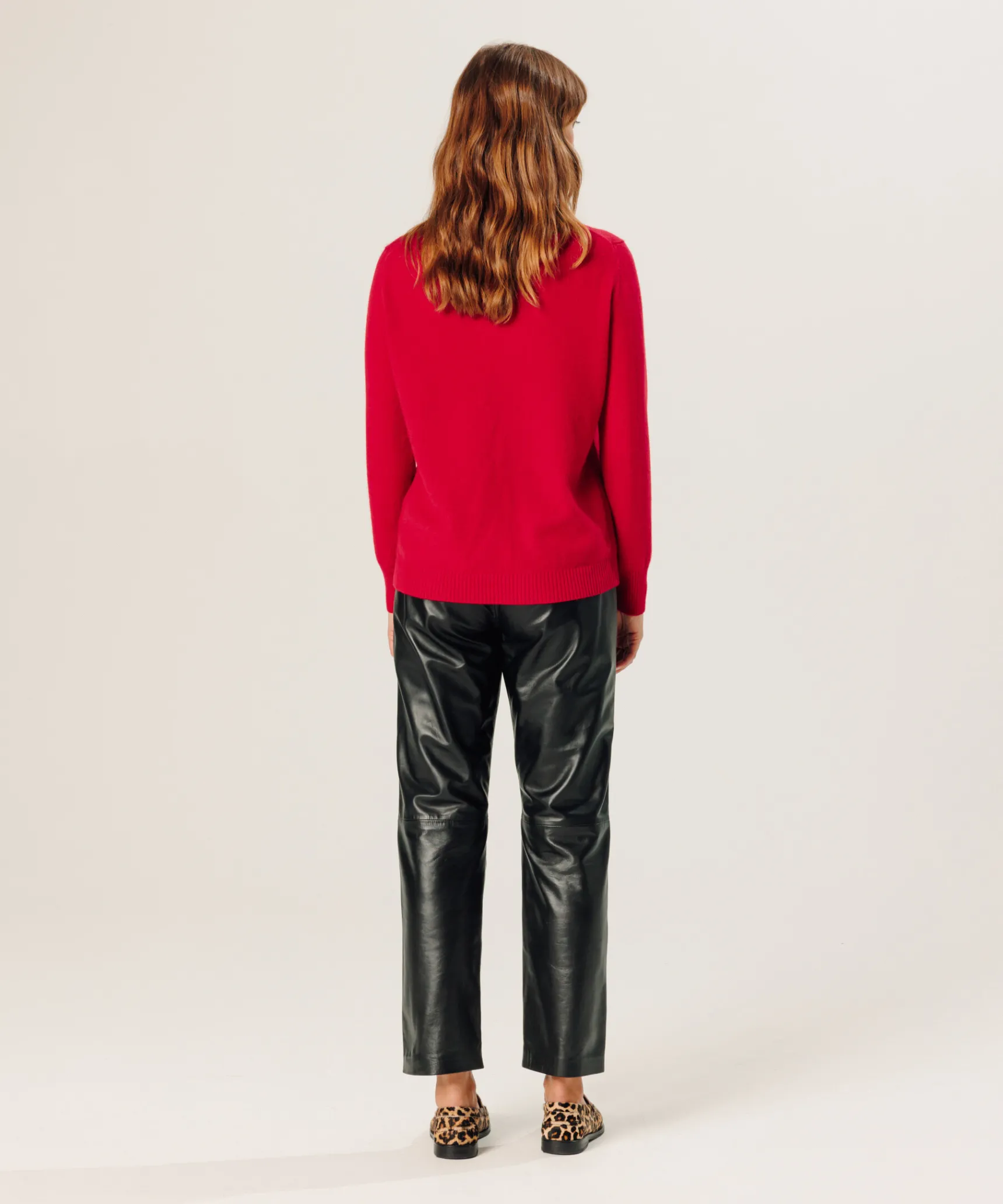 Online Rodier Jogging en cuir noir