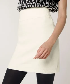 Clearance Rodier Jupe courte en maille blanc écru