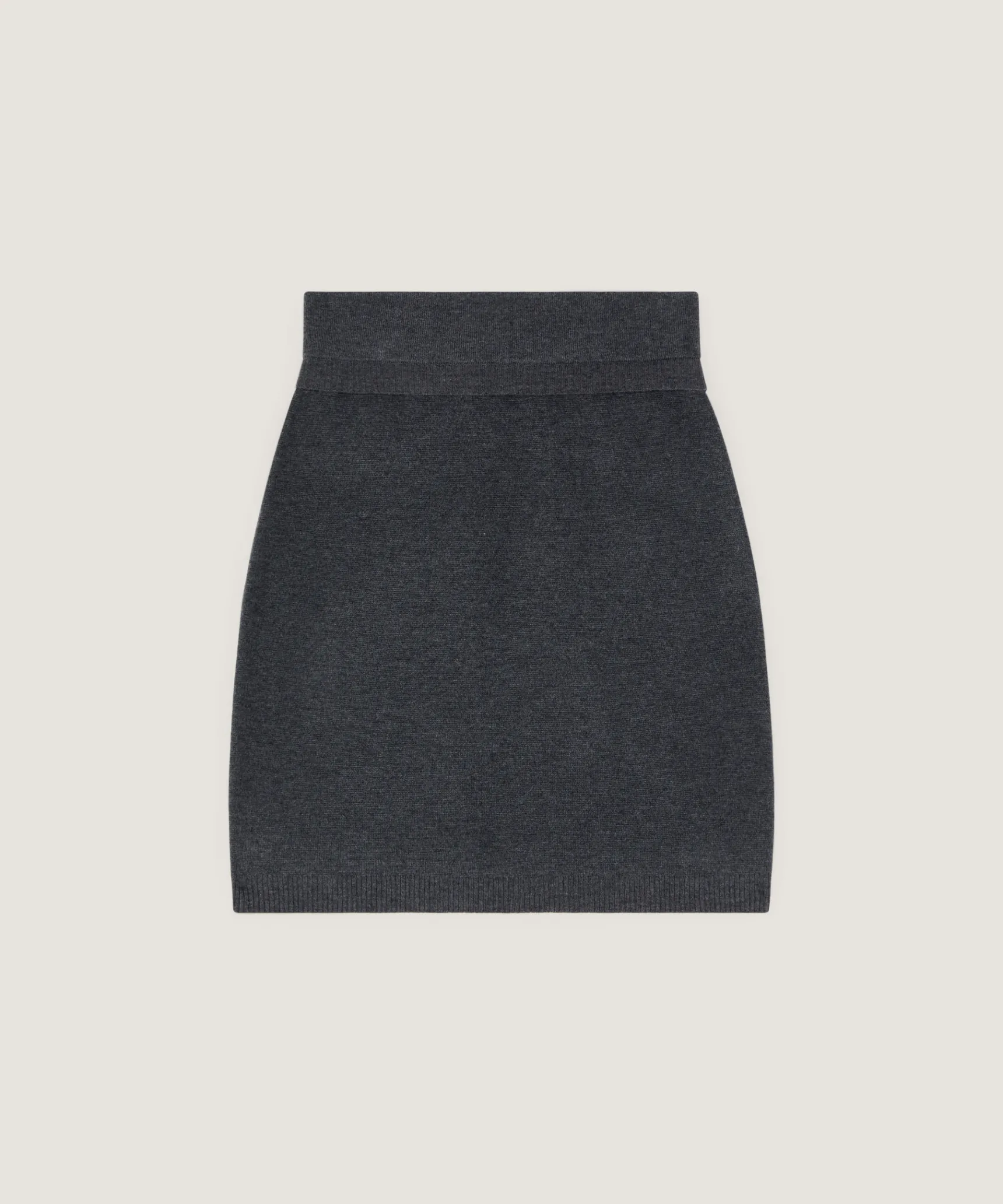 Online Rodier Jupe courte en maille gris foncé
