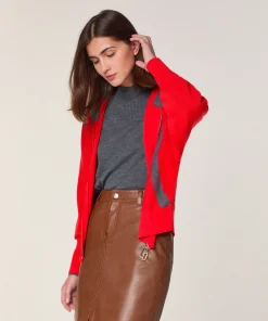 Hot Rodier Jupe en cuir marron