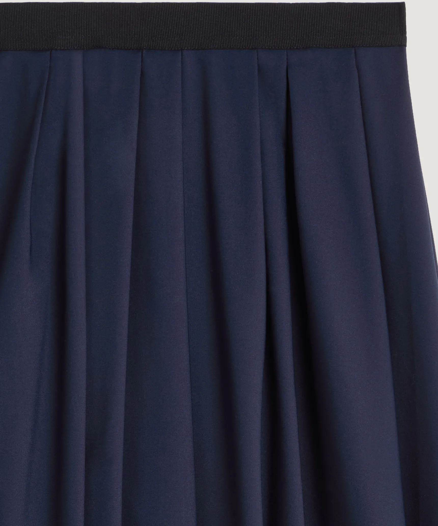 Rodier Jupe longue évasée bleu marine