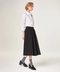 New Rodier Jupe longue évasée noir