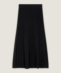 Online Rodier Jupe plissée en maille noir