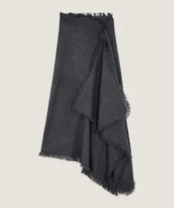 Outlet Rodier Jupe portefeuille en maille gris foncé
