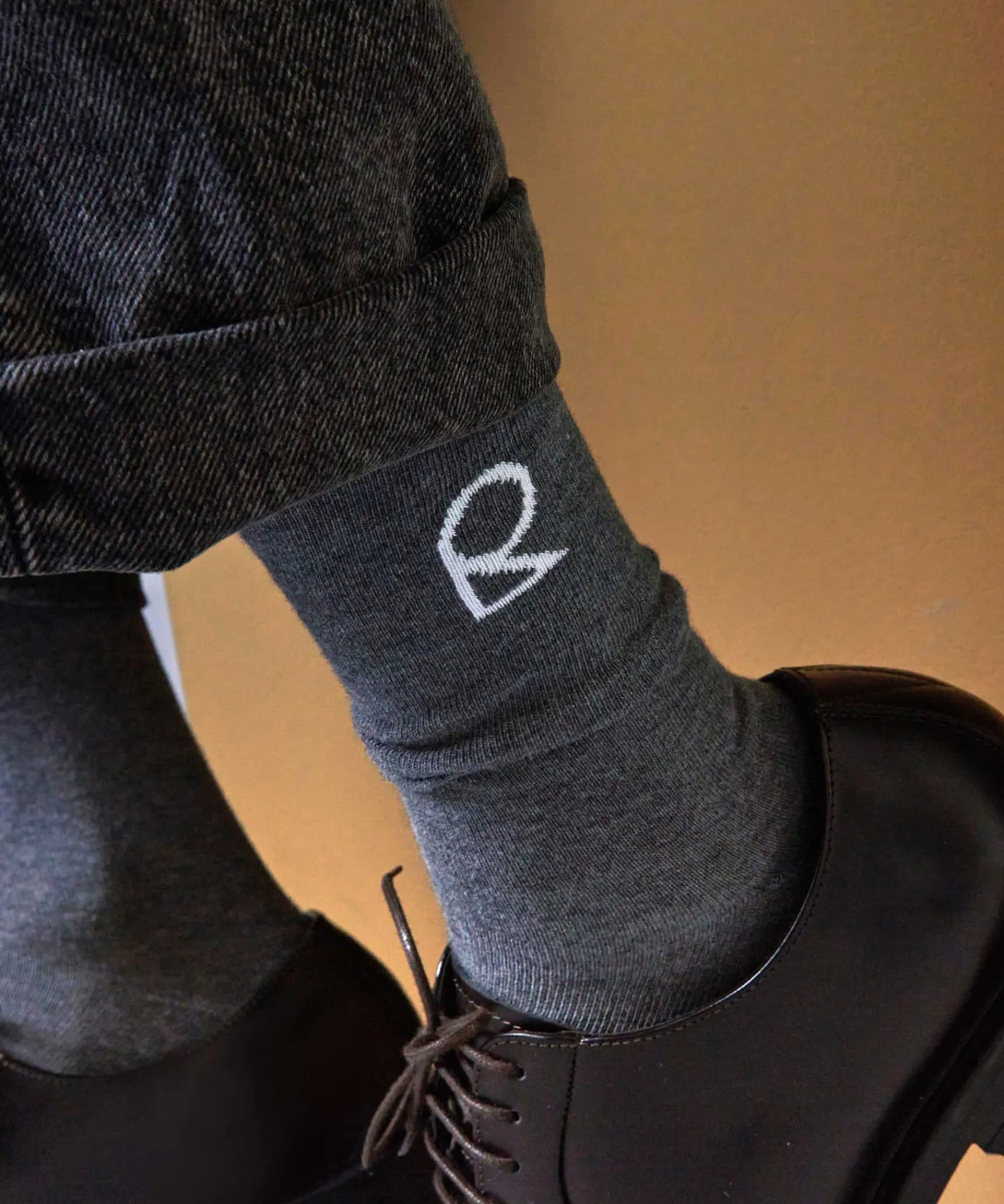 Outlet Rodier La chaussette unisexe gris foncé