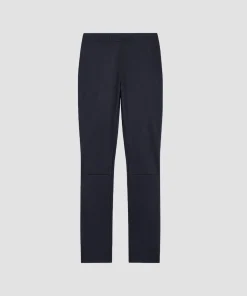 Online Rodier Legging en cuir stretch bleu marine