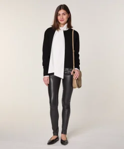 Best Rodier Legging en cuir stretch noir
