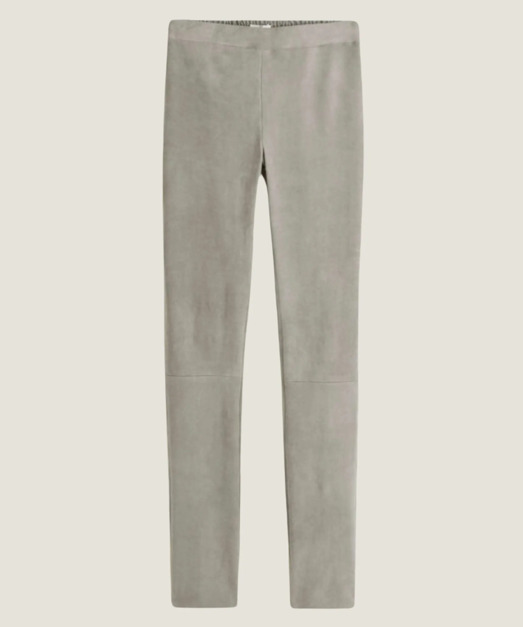 Online Rodier Legging en peau d'agneau stretch gris souris