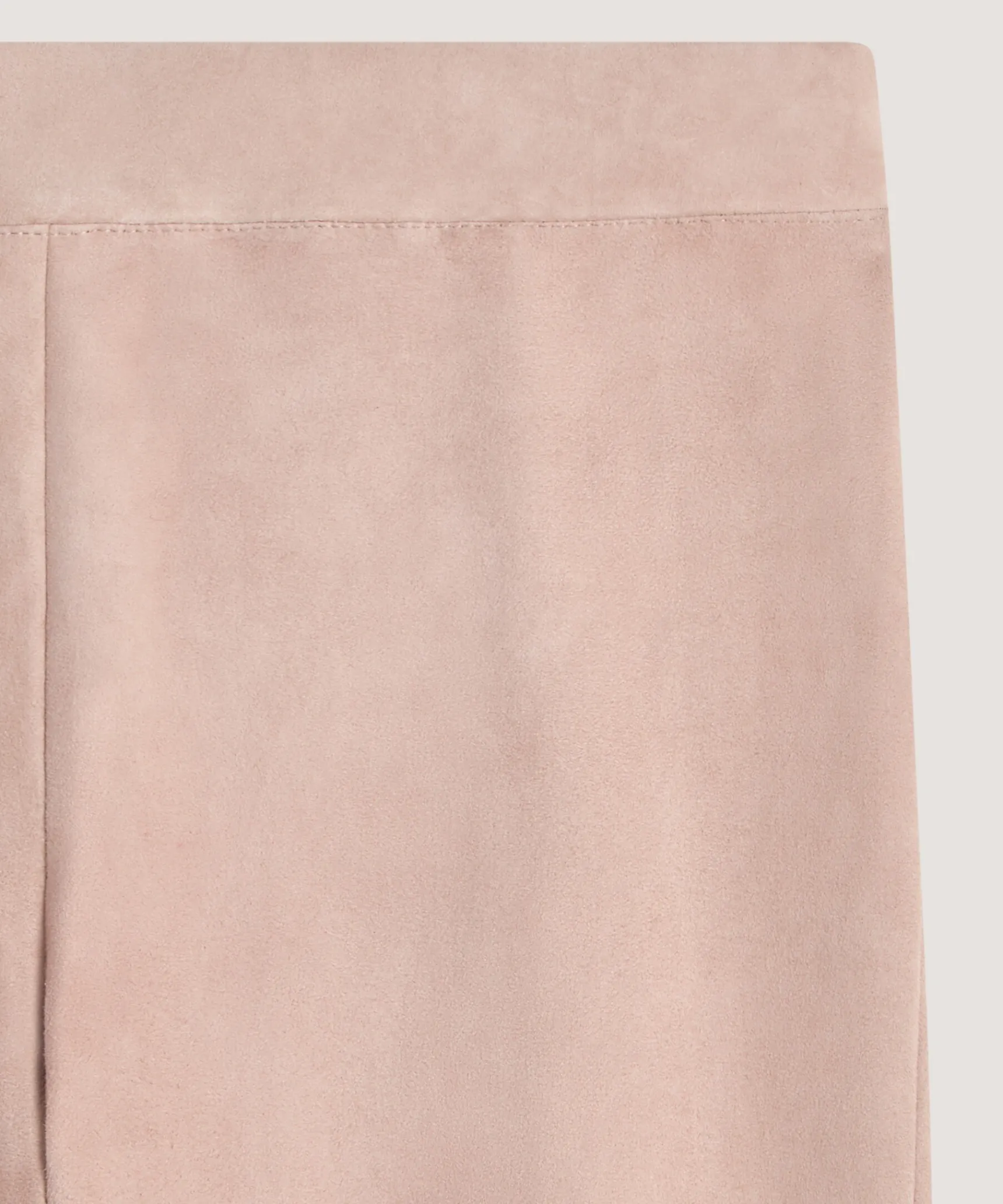 Hot Rodier Legging en peau d'agneau stretch beige