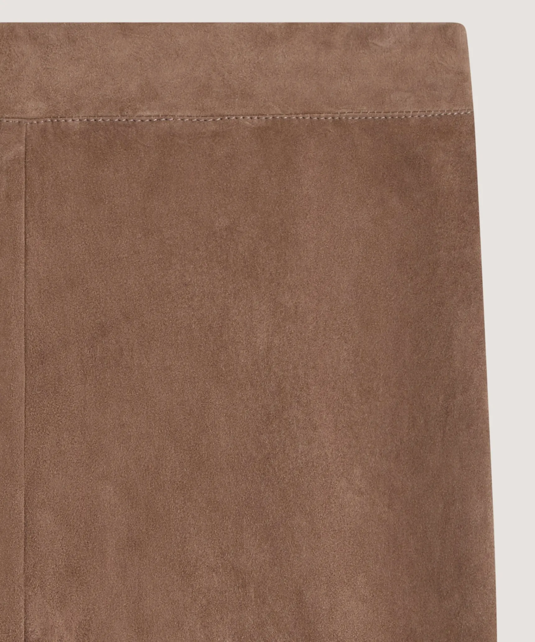 Outlet Rodier Legging en peau d'agneau stretch marron glacé