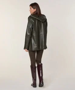 Sale Rodier Legging en peau d'agneau stretch kaki