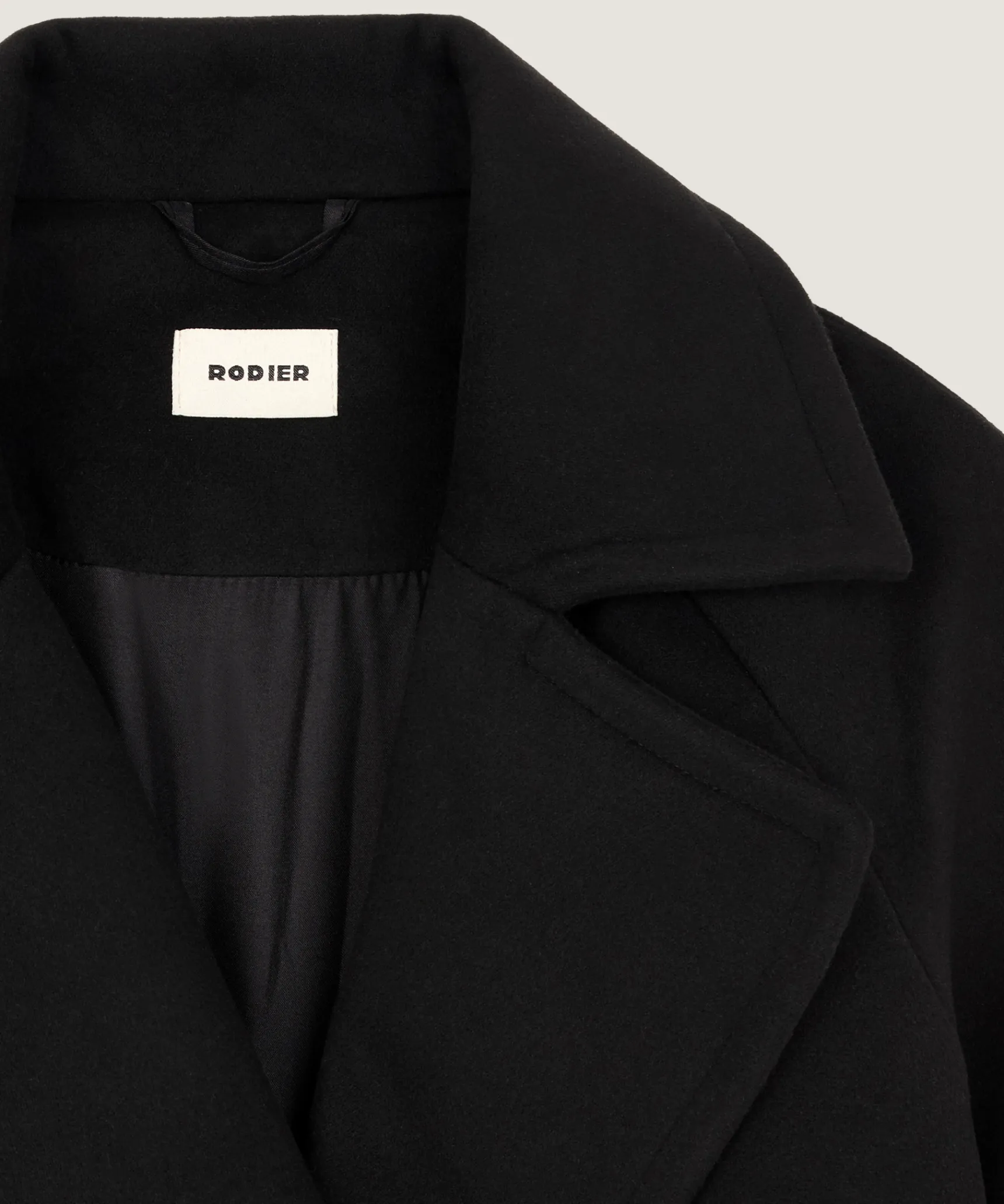 Best Rodier Manteau en laine noir