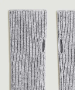 New Rodier Mitaines en cachemire gris clair