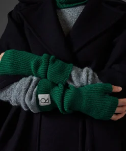 New Rodier Mitaines en laine mérinos OEKO-TEX® vert bouteille