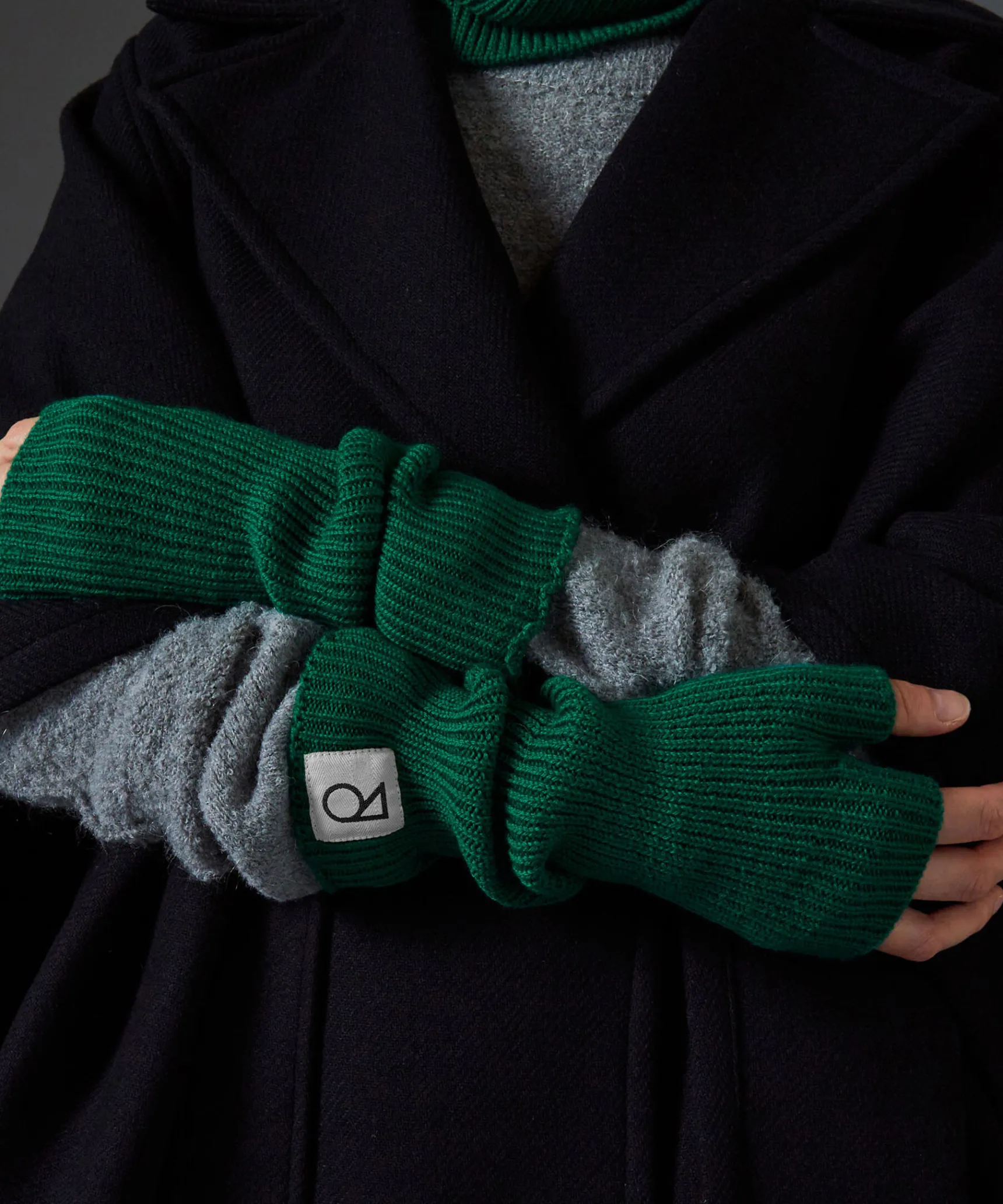 New Rodier Mitaines en laine mérinos OEKO-TEX® vert bouteille