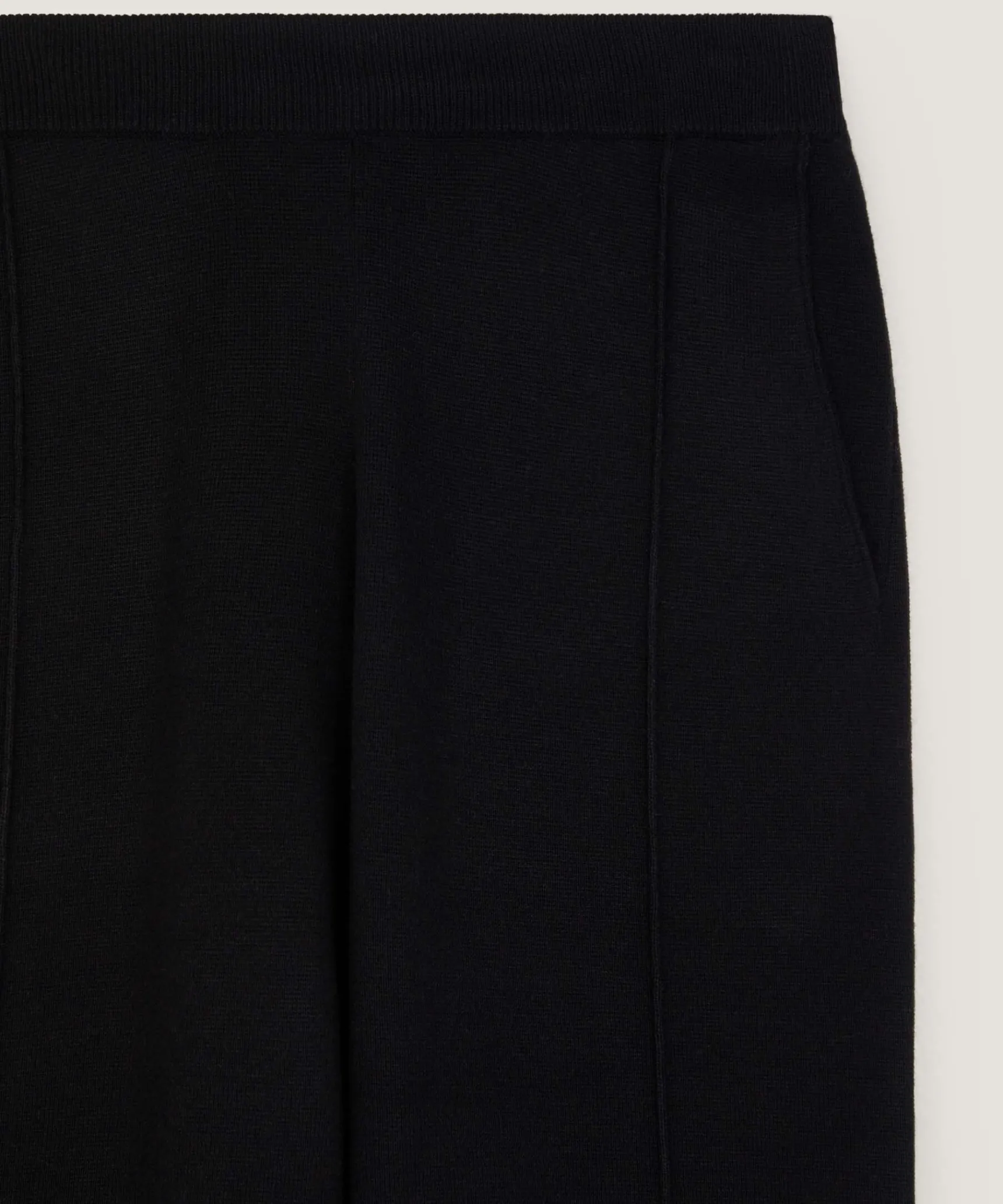 Clearance Rodier Pantalon cigarette en maille milano noir