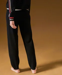 Sale Rodier Pantalon droit en cachemire noir