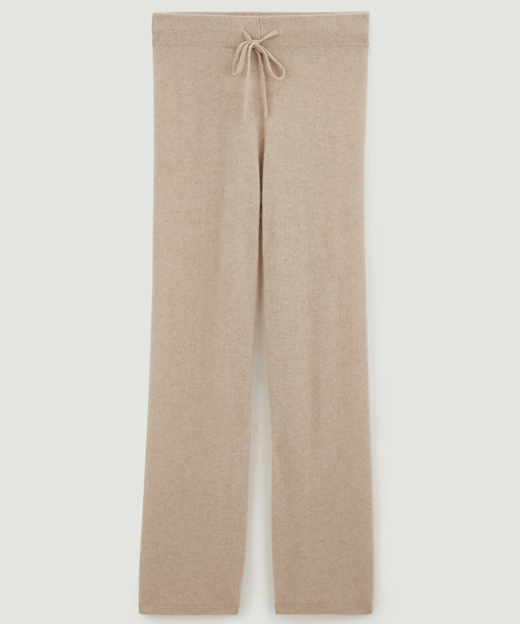 Hot Rodier Pantalon droit en cachemire 2 fils beige