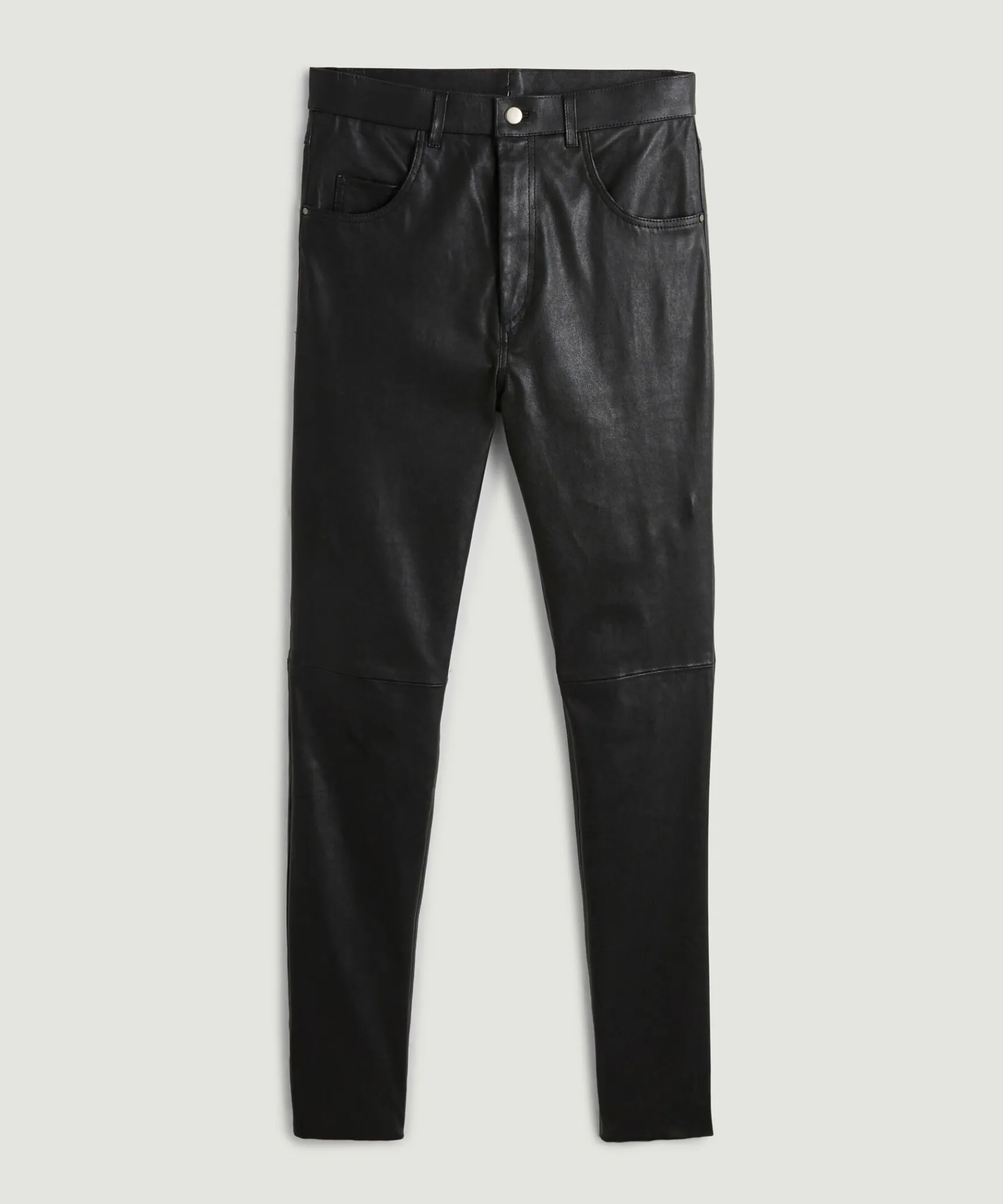 Discount Rodier Pantalon en cuir stretch noir