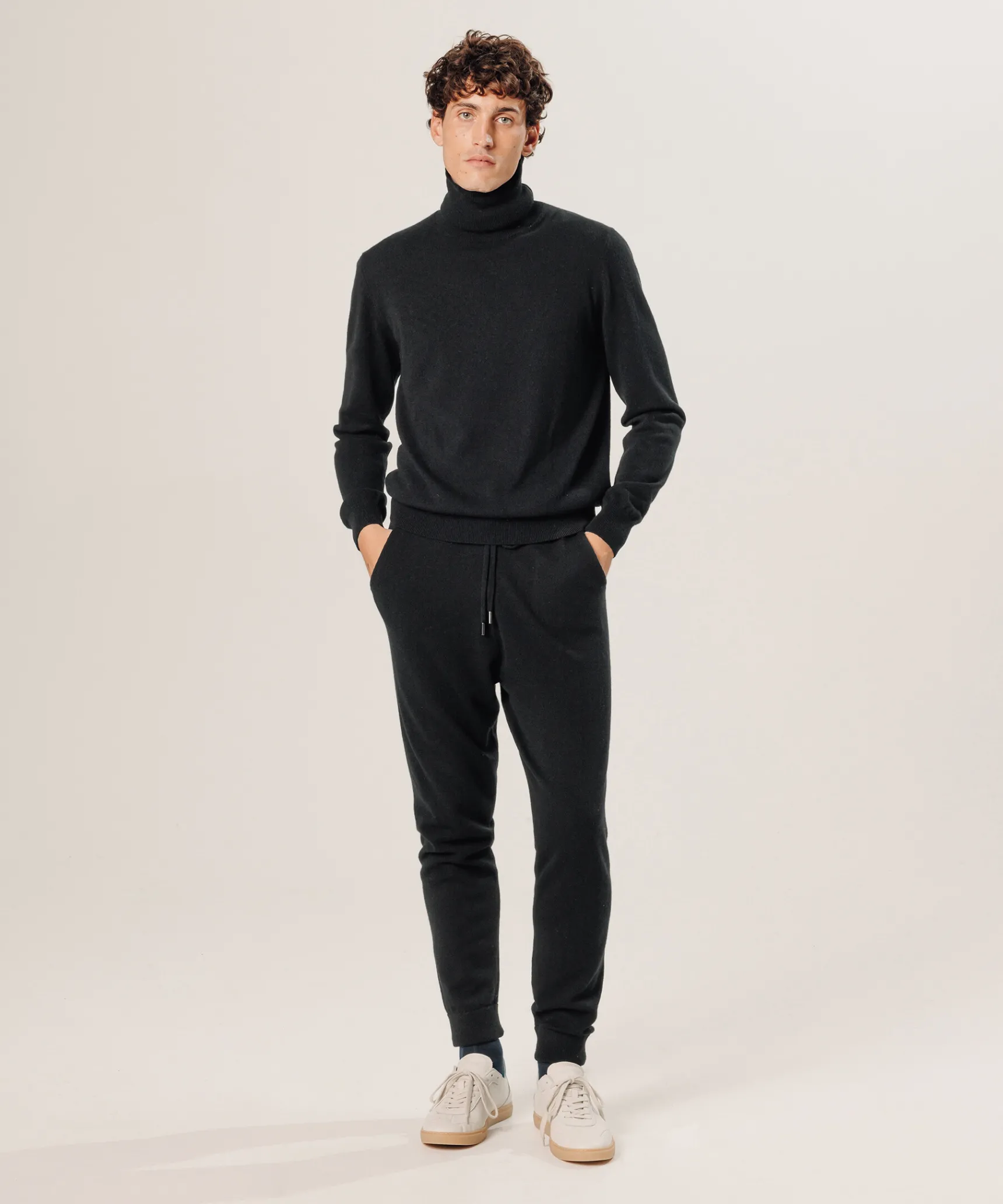 Sale Rodier Pantalon jogging en cachemire noir