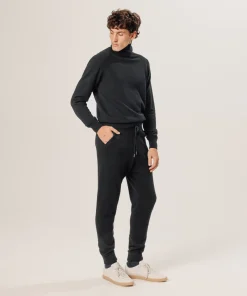 Sale Rodier Pantalon jogging en cachemire noir