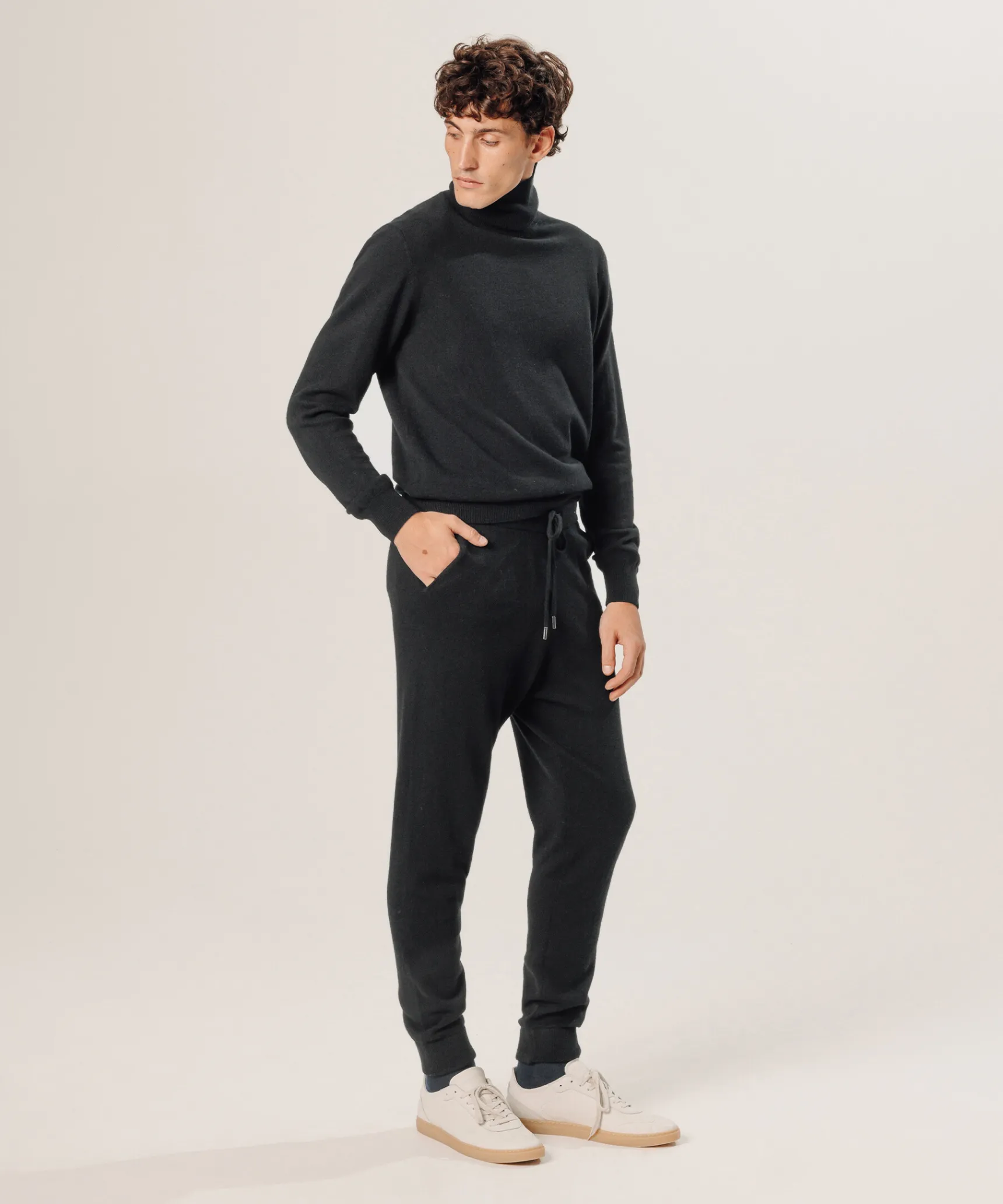 Sale Rodier Pantalon jogging en cachemire noir
