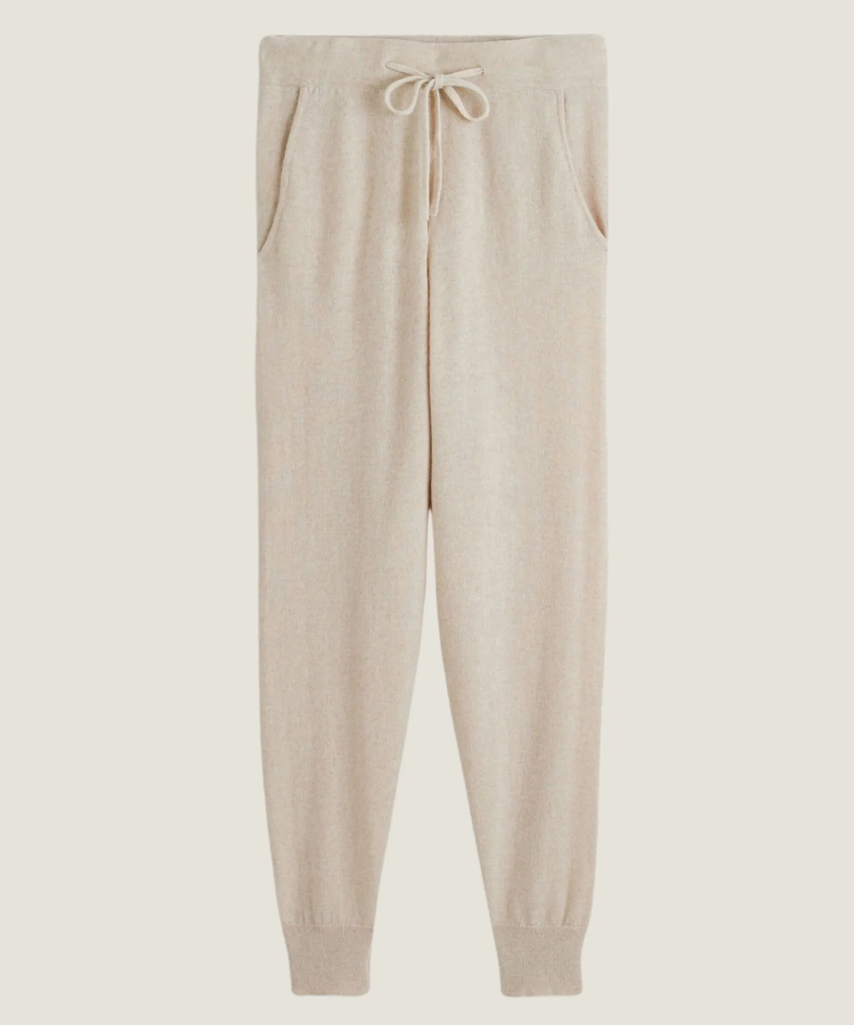 Outlet Rodier Pantalon jogging en cachemire blanc crème