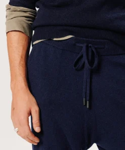 Best Rodier Pantalon jogging en cachemire bleu marine