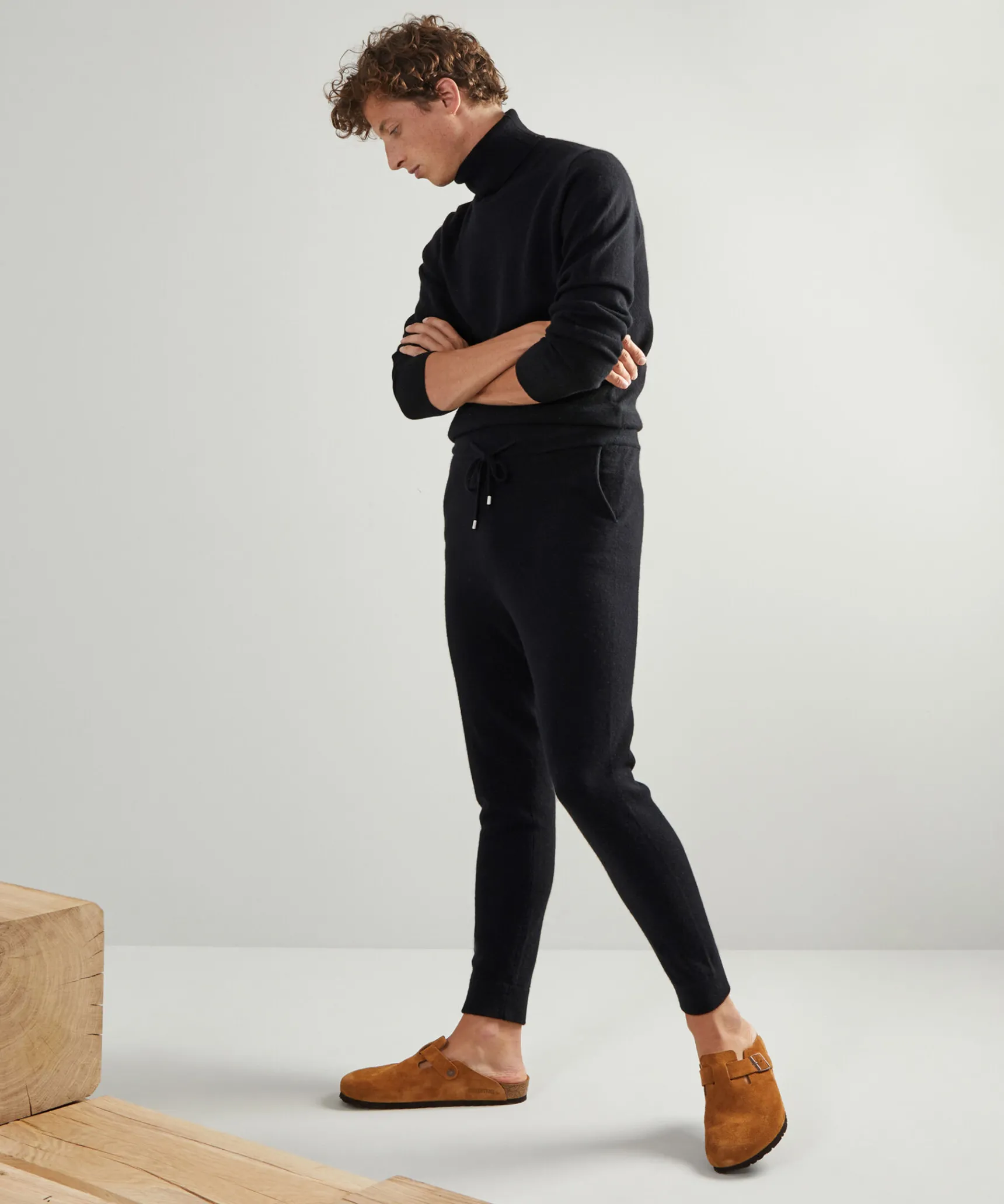 Online Rodier Pantalon jogging homme en cachemire 2 fils noir