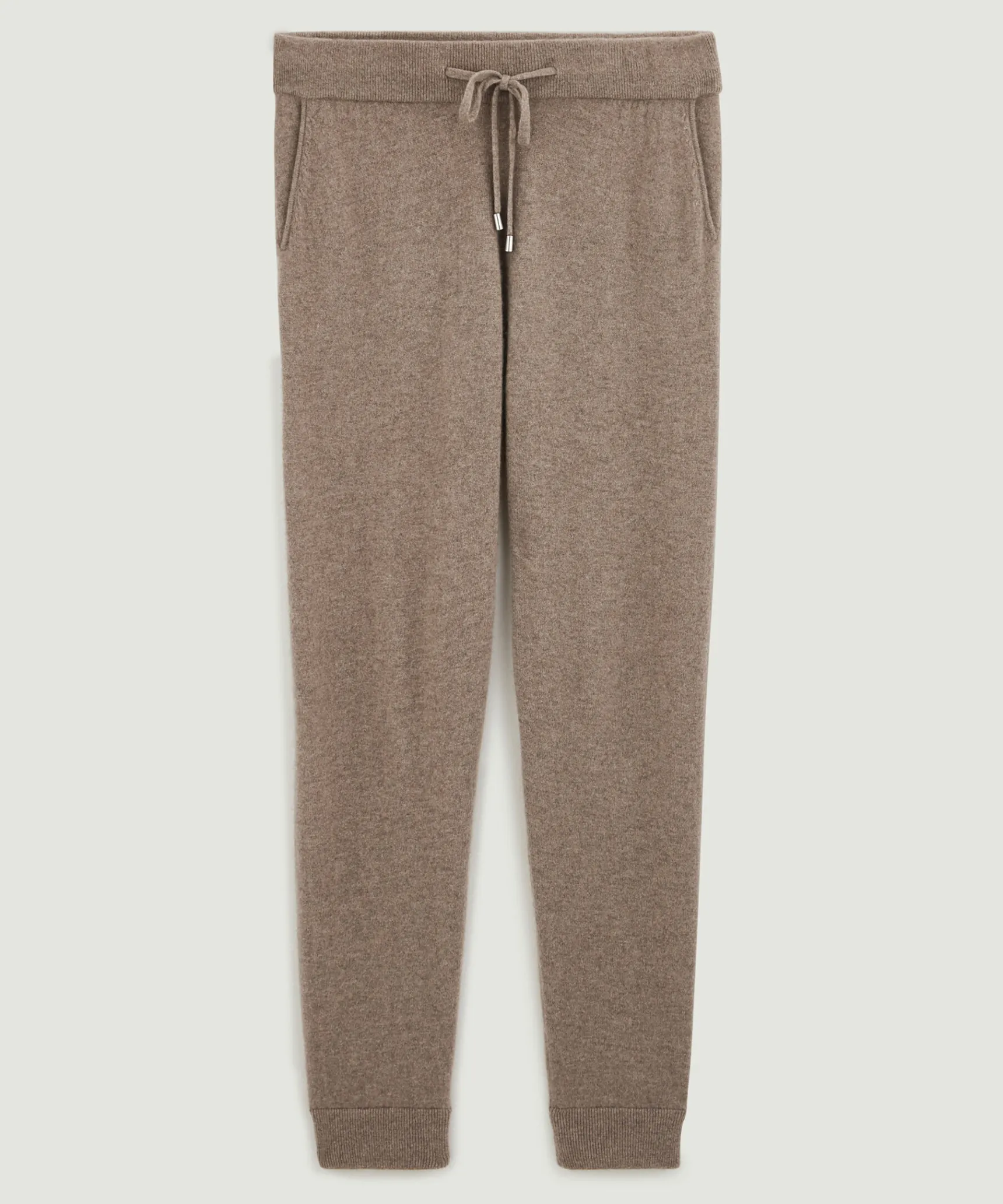 Clearance Rodier Pantalon jogging homme en cachemire 2 fils taupe