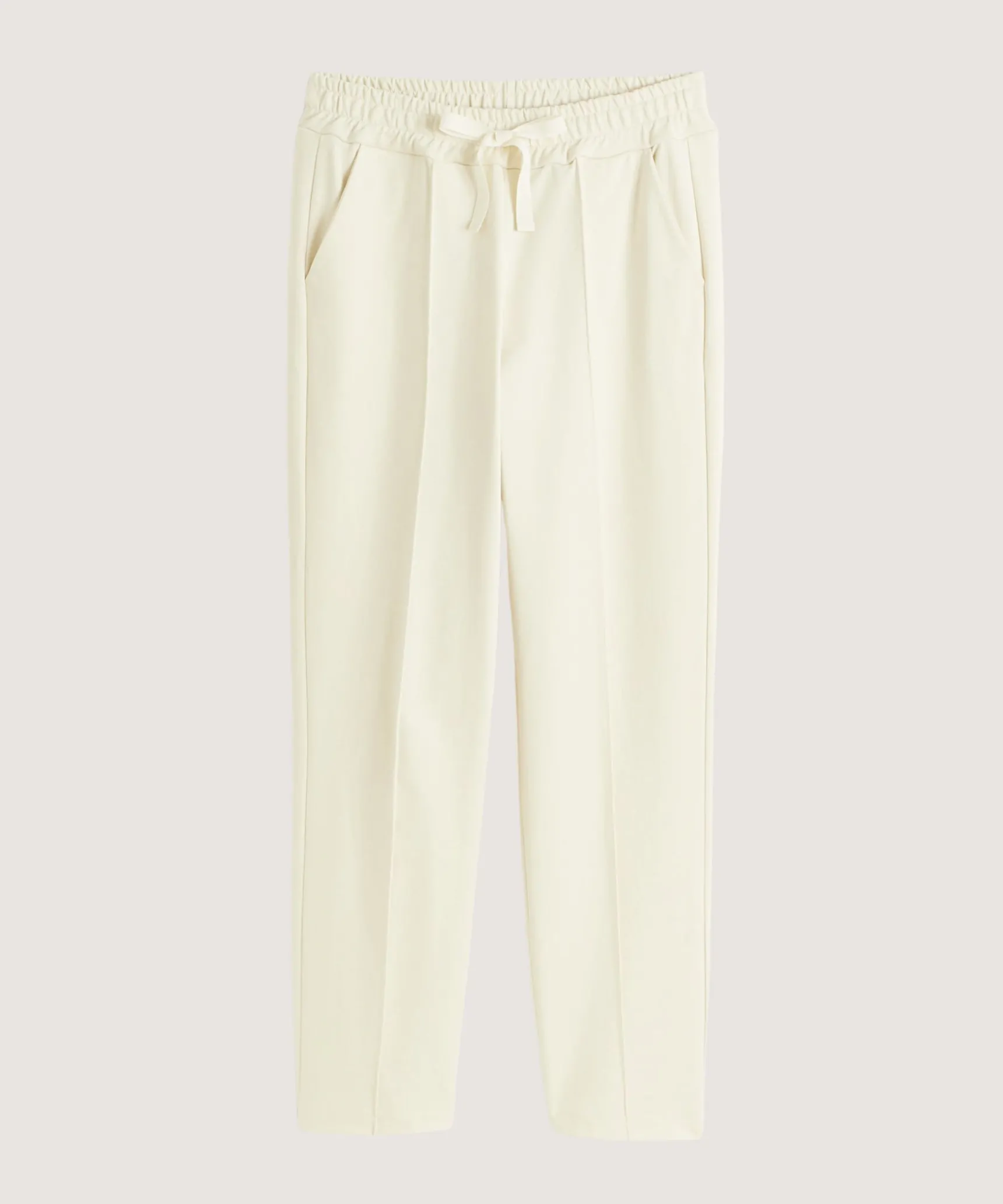Hot Rodier Pantalon jogging milano blanc écru