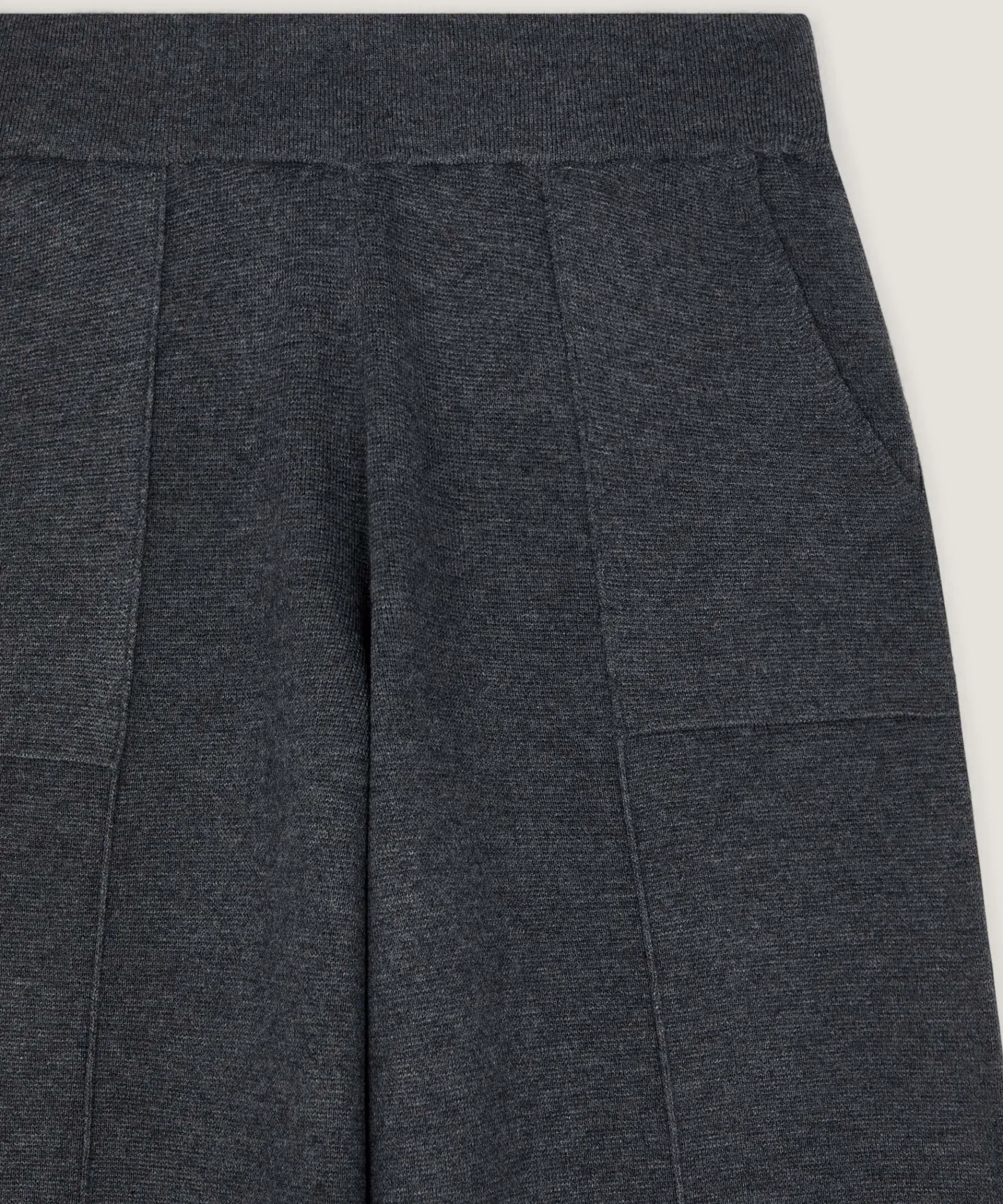Sale Rodier Pantalon large en maille gris foncé