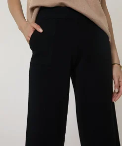 New Rodier Pantalon large en maille noir