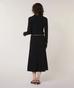 Best Rodier Polo à côtes noir