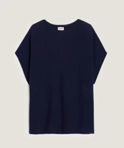 Sale Rodier Poncho cachemire bleu marine