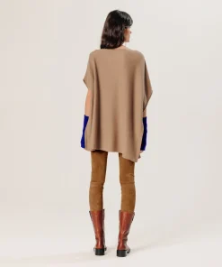 Hot Rodier Poncho cachemire marron camel