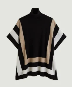 Rodier Poncho en cachemire noir