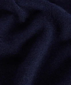 Outlet Rodier Poncho manches 3/4 cachemire bleu marine