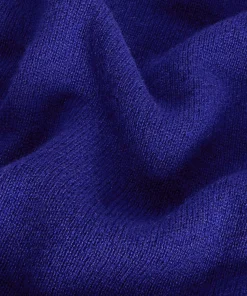 Discount Rodier Poncho manches 3/4 cachemire bleu outremer