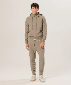 Clearance Rodier Pull à capuche en cachemire beige