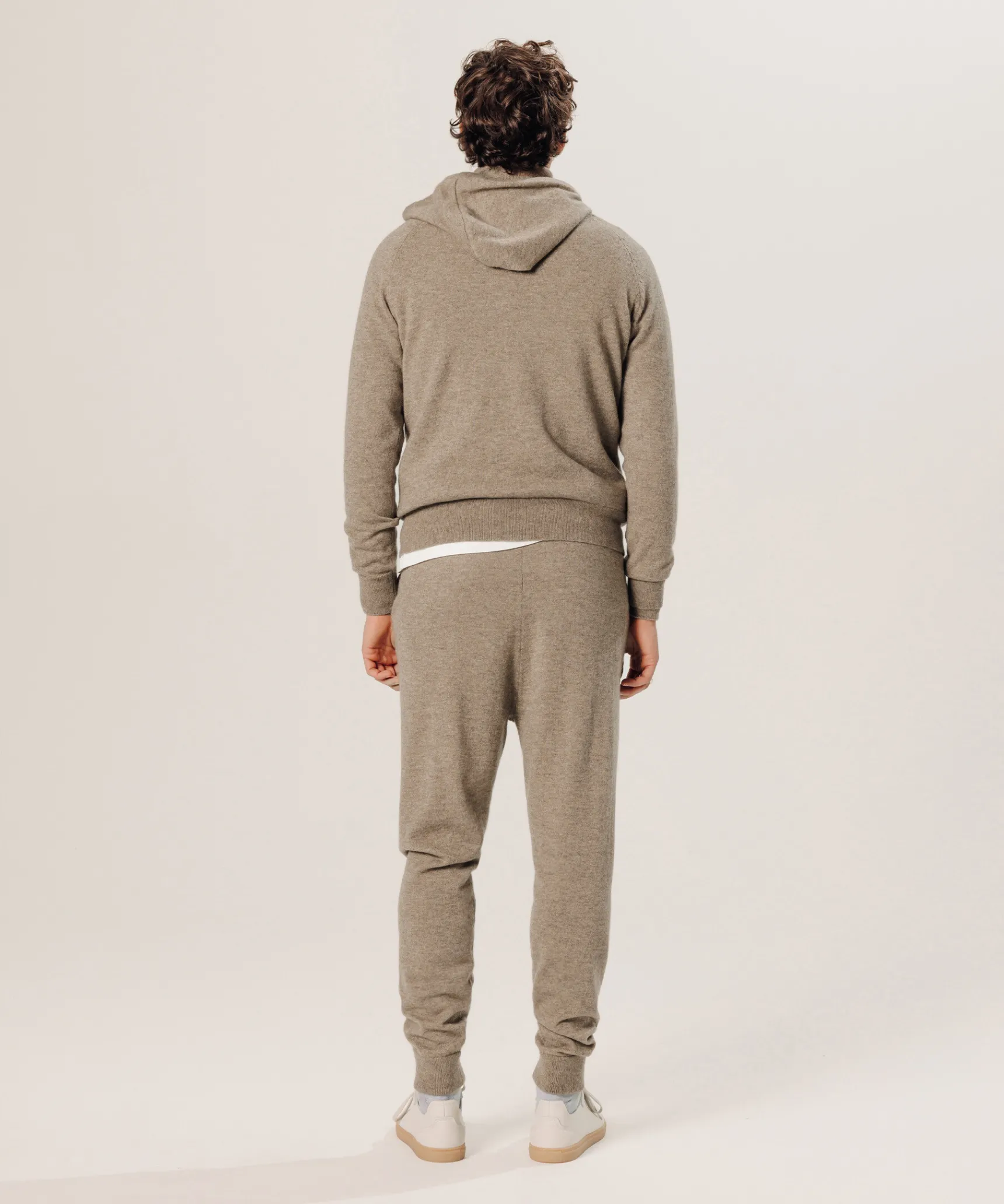 Clearance Rodier Pull à capuche en cachemire beige