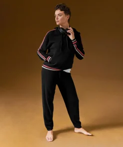 Clearance Rodier Pull à capuche en cachemire noir