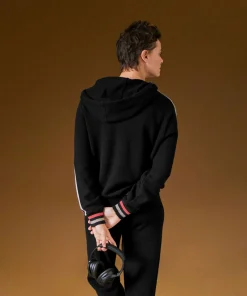 Clearance Rodier Pull à capuche en cachemire noir