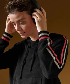 Clearance Rodier Pull à capuche en cachemire noir