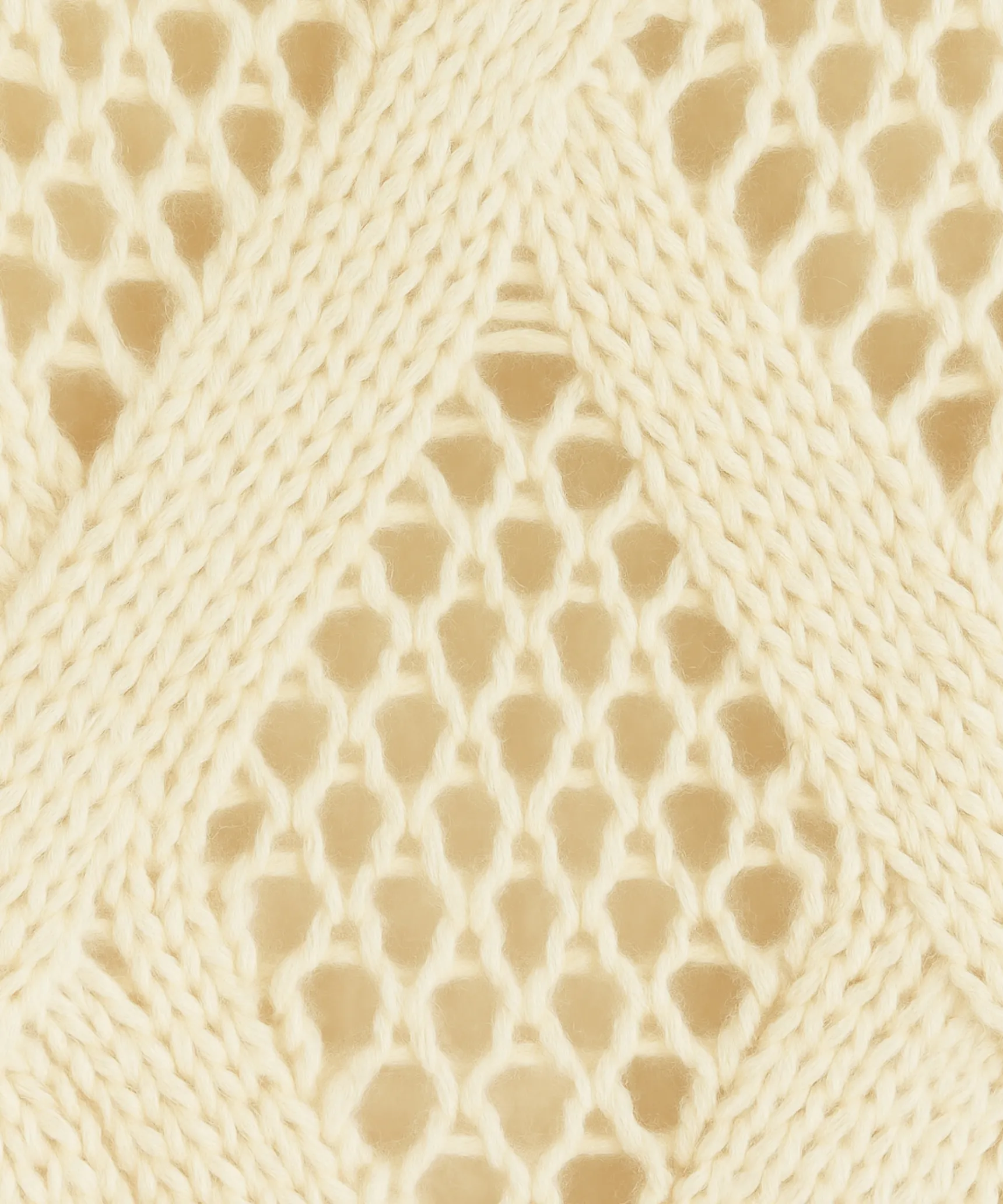 Online Rodier Pull ajouré en coton et laine blanc ivoire