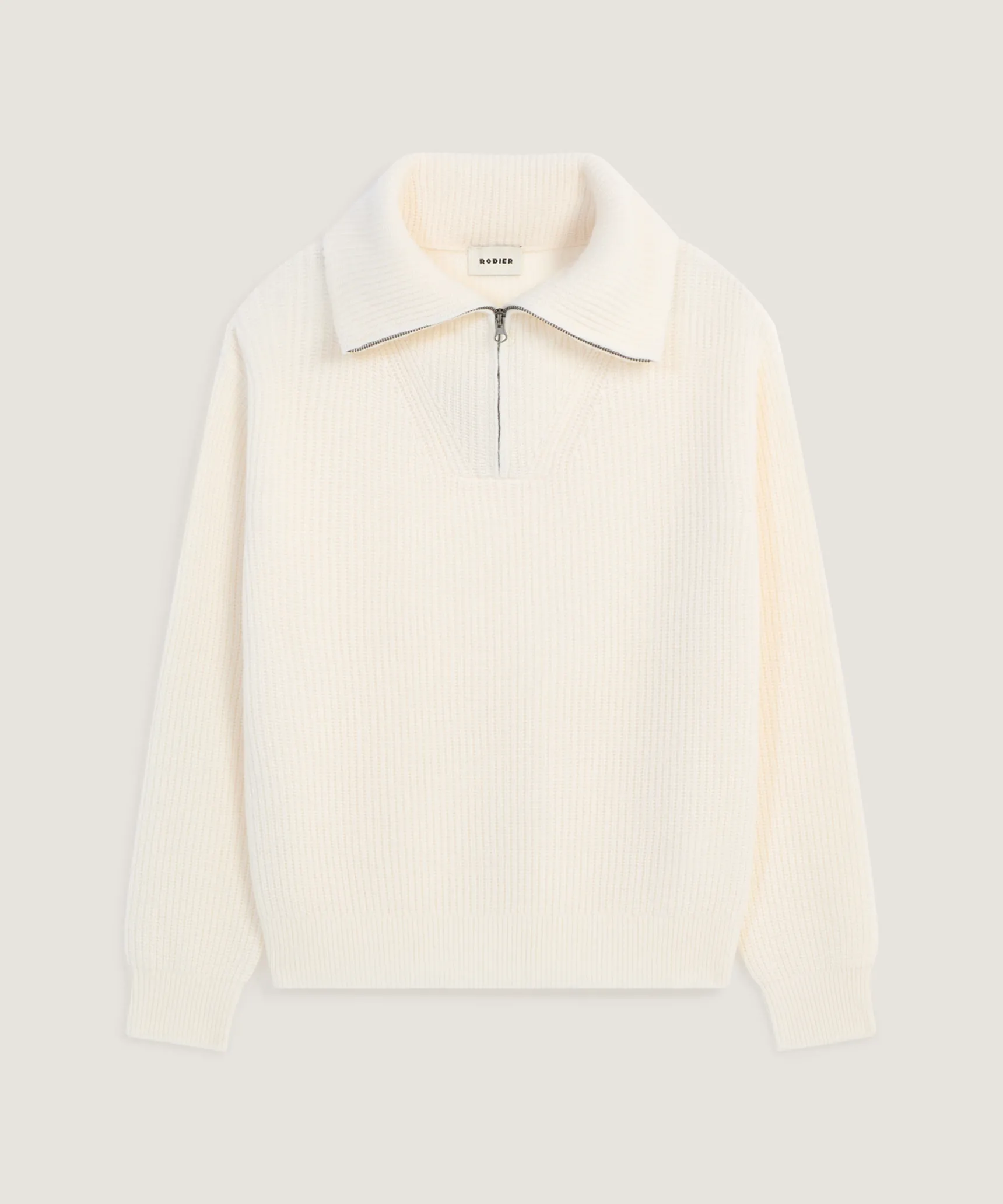 Clearance Rodier Pull camionneur blanc écru