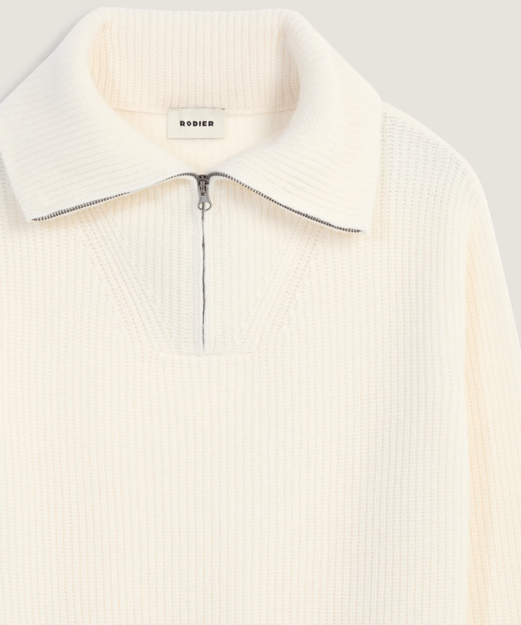 Clearance Rodier Pull camionneur blanc écru
