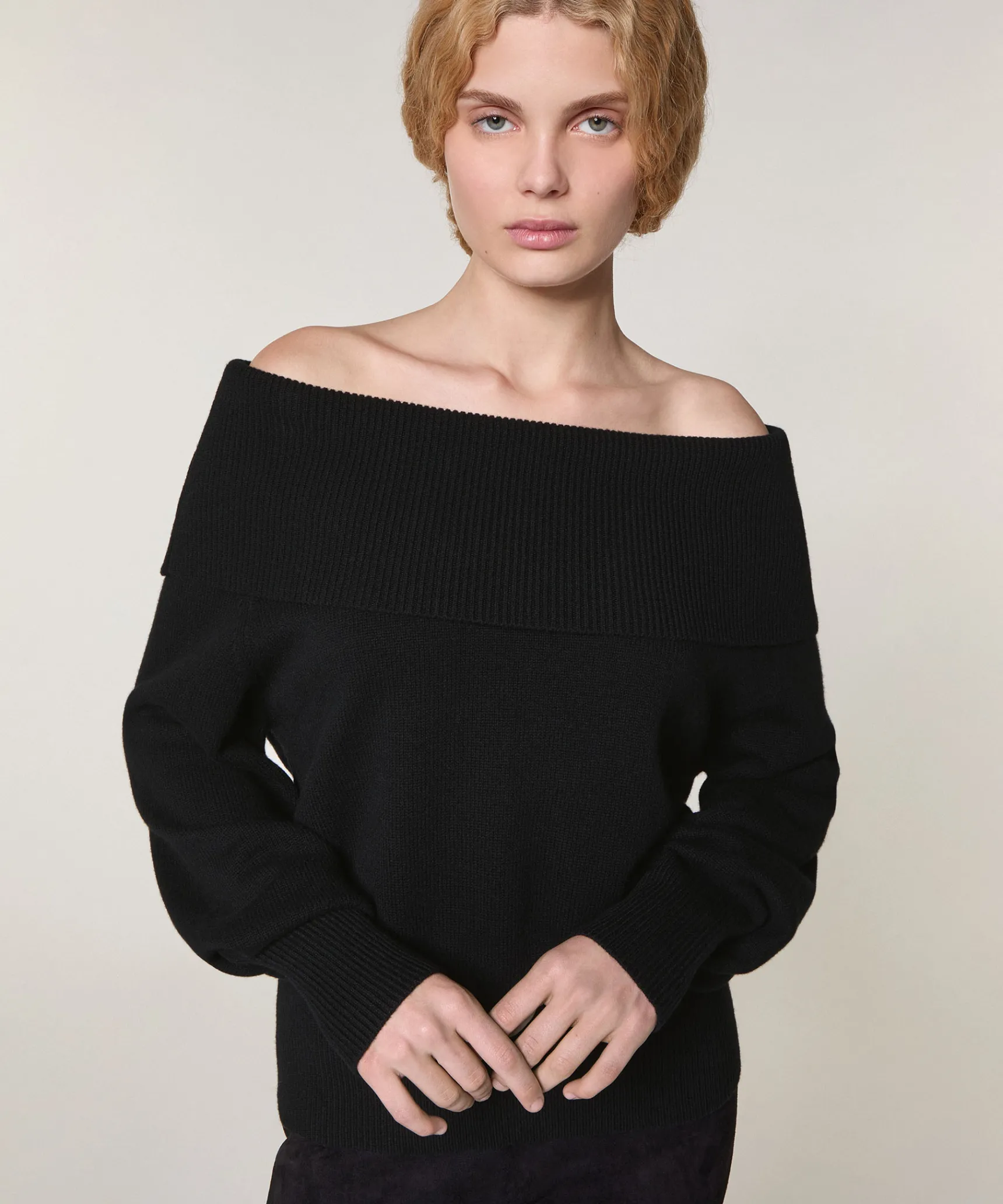 Online Rodier Pull col bateau en laine noir