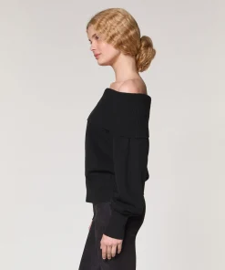 Online Rodier Pull col bateau en laine noir